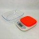 Ваги кухонні DOMOTEC MS-125 Plastic, електронні ваги, електронні ваги. помаранчевий Pro Opt