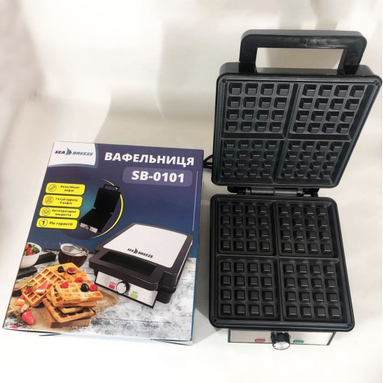 Електровафельниця для бельгійських вафель SeaBreeze SB-0101 Pro Opt