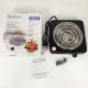 Плита електрична Suntera SP-1910, електроплита 1000w, електроплита 1 комфорка. чорний Pro Opt