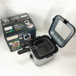Фритюрниця для дому Rainberg RB-2219 з терморегулятором та знімною чашею Pro Opt