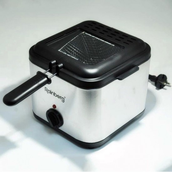 Фритюрниця для дому Rainberg RB-2219 з терморегулятором та знімною чашею Pro Opt