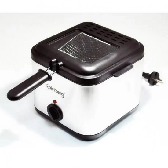 Фритюрниця для дому Rainberg RB-2219 з терморегулятором та знімною чашею Pro Opt