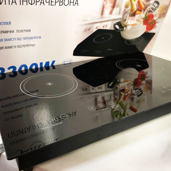 Електроплита велика індукційна на 2 конфорки Suntera ICD-2202 Pro Opt