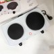 Плитка електрична Suntera DP-1935B, 2500W, 2 конфорки різного діаметру, 2 конфорки. білий Pro Opt