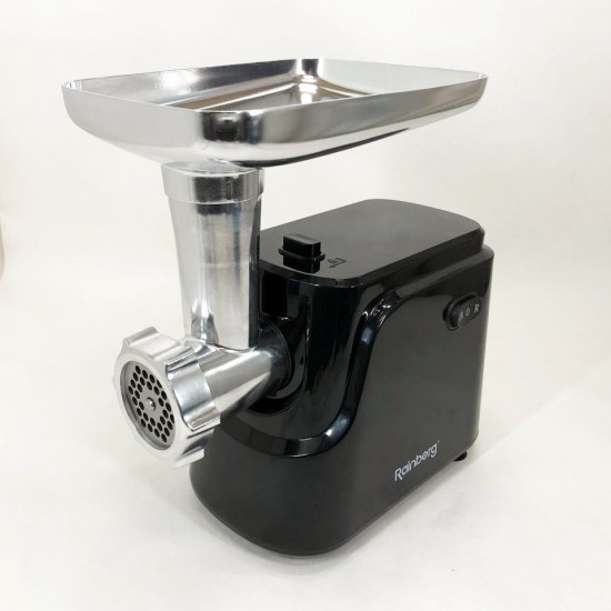 Електрична м'ясорубка Rainberg RB-677 2600W з насадкою для ковбас, м'ясорубка з металевим редуктором Pro Opt