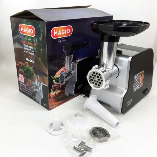 М'ясорубка Magio MG-268 2000 Вт м'ясорубка для м'яса електром'ясорубка для шатківниці електром'ясорубка для дому Pro Opt