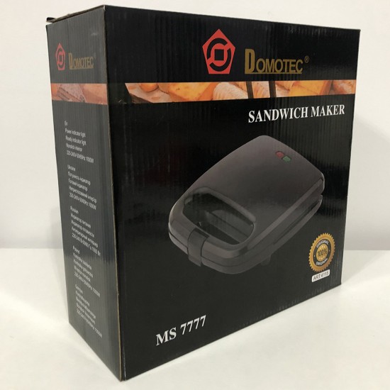 Сендвічниця DOMOTEC MS-7777, Електробутербродниця, Сендвічниця мультипекар, Бутербродниця електрична Pro Opt