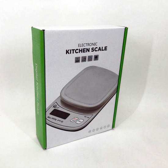 Ваги кухонні із плоскою платформою QZ-158 5кг. білий Pro Opt