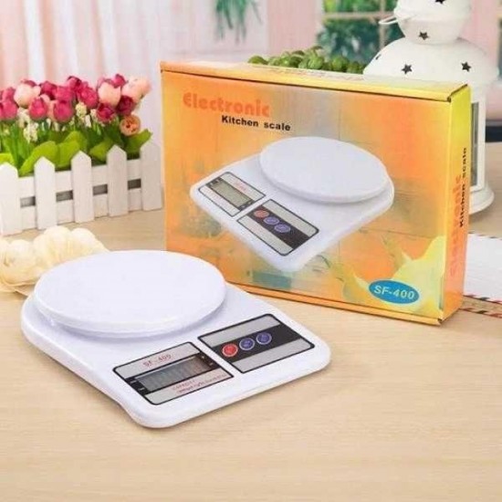 Ваги кухонні Domotec SF-400 з LCD екраном до 10 кг білі