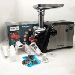 М'ясорубка Rainberg RB-672 3000W електрична з реверсом та соковижималкою, м'ясорубка електрична метал Pro Opt
